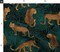 Black Green Animal Africa Leopard Cheetah Tiger Exotic Animals Maximalist Custom Printed Fabric by Spoonflower Various Fabrics by the Yard or Fat Quarter